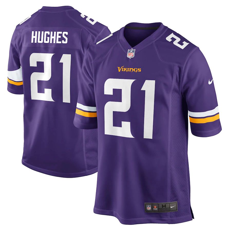 Cheap Men Minnesota Vikings 21 Mike Hughes Nike Purple Player Game NFL Jersey
